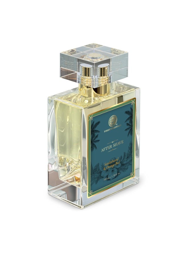 Forest Essentials Aftershave Spray Sandalwood & Orange Peel | With Aloe Vera Juice | Ayurvedic Post Shave Spray for Hydrating & Refreshing Skin 100 ml - Image 2